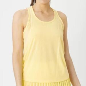 NWT New EleVen Venus Williams Yellow Kudos Sleeveless Tank Top M Athletic